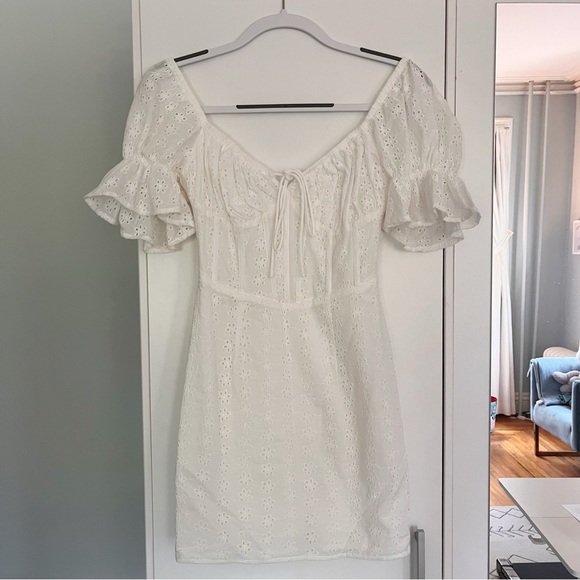 Sabo Skirt White Harleigh Eyelet Dress - Picture 4 of 7